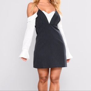 Striped dress long sleeve